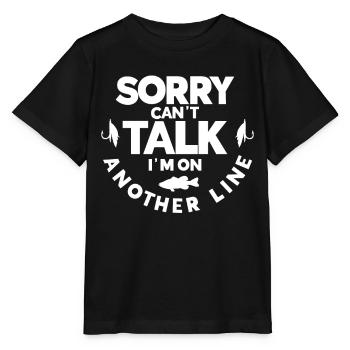 Cadeau de pêche Pêche Pêcheur Drôle De Pêcheur - T-shirt bio MINI CREATOR Stanley/Stella Enfant - noir - Devant - Mikhail (115cm)