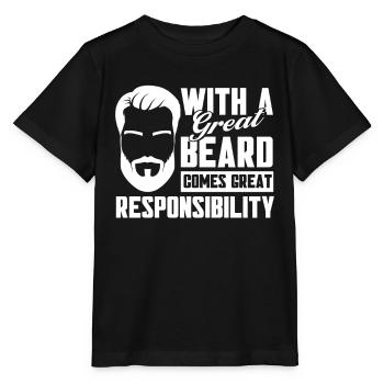 Barbes Dire Barbe Drôle Barbe Cadeau Barbe - T-shirt bio MINI CREATOR Stanley/Stella Enfant - noir - Devant - Mikhail (115cm)