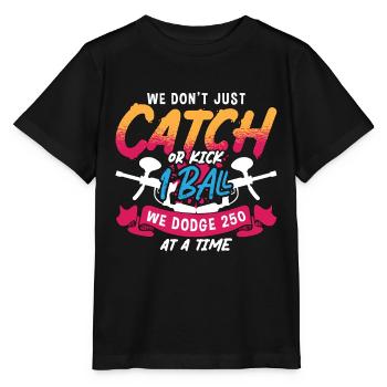 Paintball We Don’t Catch We Paint Gun Sport Player - T-shirt bio MINI CREATOR Stanley/Stella Enfant - noir - Devant - Mikhail (115cm)