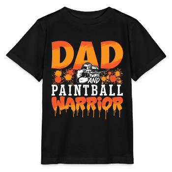 Paintball Dad And Air Gun Warrior Paintball Player - T-shirt bio MINI CREATOR Stanley/Stella Enfant - noir - Devant - Mikhail (115cm)