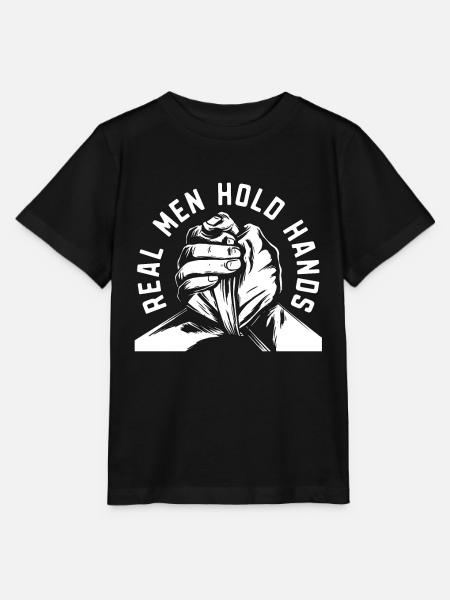 Arm Wrestling Real Men Hold Hands Muscles Wrestler - T-shirt MINI CREATOR barn från Stanley/Stella - svart