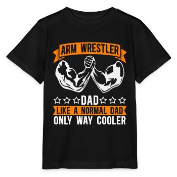 Arm Wrestling Arm Wrestler Dad Arm Sports Wrestler - Stanley/Stella Kinder T-Shirt MINI CREATOR  - Schwarz - Vorne - Mikhail (115cm)