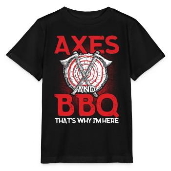 Axt Werfer Axt Werfen Axt Geschenk - Stanley/Stella Kinder T-Shirt MINI CREATOR  - Schwarz - Vorne - Mikhail (115cm)