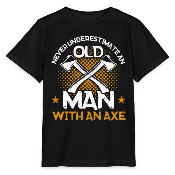 Axt Werfer Axt Werfen Axt Geschenk - Stanley/Stella Kinder T-Shirt MINI CREATOR  - Schwarz - Vorne - Mikhail (115cm)