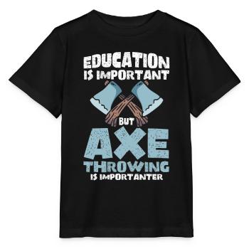 Axt Werfer Axt Werfen Axt Geschenk - Stanley/Stella Kinder T-Shirt MINI CREATOR  - Schwarz - Vorne - Mikhail (115cm)