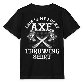 Axt Werfer Axt Werfen Axt Geschenk - Stanley/Stella Kinder T-Shirt MINI CREATOR  - Schwarz - Vorne - Mikhail (115cm)