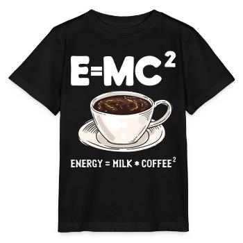 Scientific Humor Student Physicist Coffee - Stanley/Stella MINI CREATOR Kids’ T-Shirt - black - Front - Mikhail (115cm)