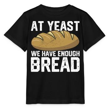 Funny bread baker - Stanley/Stella MINI CREATOR Kids’ T-Shirt - black - Front - Mikhail (115cm)