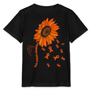 Skin Cancer Awareness Sunflower - Stanley/Stella MINI CREATOR Kids’ T-Shirt - black - Front - Mikhail (115cm)