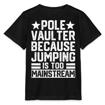 Saut à la perche amusant Saut à la perche - T-shirt bio MINI CREATOR Stanley/Stella Enfant - noir - Devant - Mikhail (115cm)