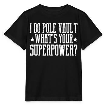 Fun Pole Vault Pole Vault - Stanley/Stella MINI CREATOR Kids’ T-Shirt - black - Front - Mikhail (115cm)