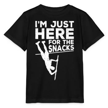 Lustiger Stabhochsprung Stabhochsprung - Stanley/Stella Kinder T-Shirt MINI CREATOR  - Schwarz - Vorne - Mikhail (115cm)