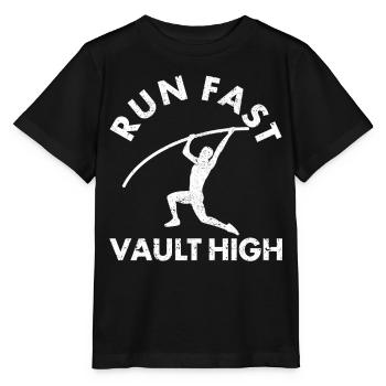 Saut à la perche amusant Saut à la perche - T-shirt bio MINI CREATOR Stanley/Stella Enfant - noir - Devant - Mikhail (115cm)