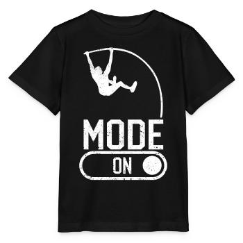 Saut à la perche amusant Saut à la perche - T-shirt bio MINI CREATOR Stanley/Stella Enfant - noir - Devant - Mikhail (115cm)