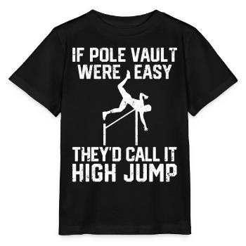Saut à la perche amusant Saut à la perche - T-shirt bio MINI CREATOR Stanley/Stella Enfant - noir - Devant - Mikhail (115cm)