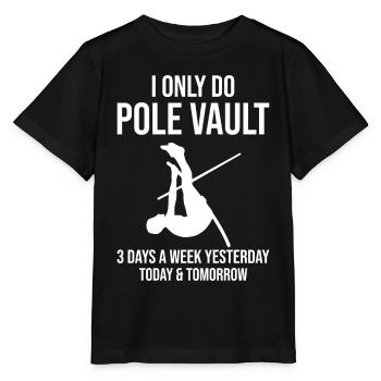 Saut à la perche amusant Saut à la perche - T-shirt bio MINI CREATOR Stanley/Stella Enfant - noir - Devant - Mikhail (115cm)