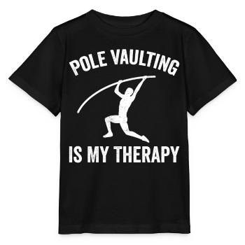 Saut à la perche amusant Saut à la perche - T-shirt bio MINI CREATOR Stanley/Stella Enfant - noir - Devant - Mikhail (115cm)
