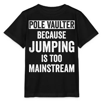 Pole vault - Stanley/Stella MINI CREATOR Kids’ T-Shirt - black - Front - Mikhail (115cm)