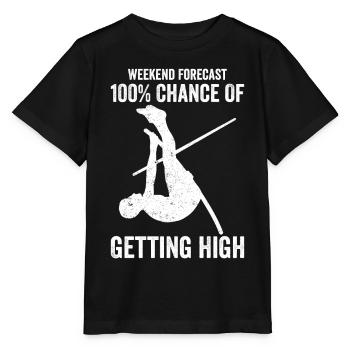 Saut à la perche amusant Saut à la perche - T-shirt bio MINI CREATOR Stanley/Stella Enfant - noir - Devant - Mikhail (115cm)