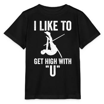 Funny Pole Vault Pole Vault - Stanley/Stella MINI CREATOR Kids’ T-Shirt - black - Front - Mikhail (115cm)