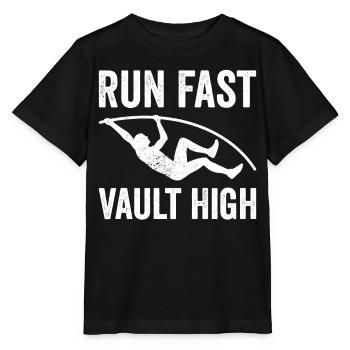 Fun Pole Vault Pole Vault - Stanley/Stella MINI CREATOR Kids’ T-Shirt - black - Front - Mikhail (115cm)