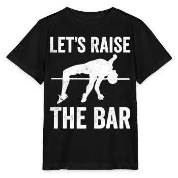 Drôle de saut à la perche Saut à la perche - T-shirt bio MINI CREATOR Stanley/Stella Enfant - noir - Devant - Mikhail (115cm)