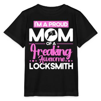 Serrurier Crochetage de serrure Serrurier Employé Serrurier - T-shirt bio MINI CREATOR Stanley/Stella Enfant - noir - Devant - Mikhail (115cm)