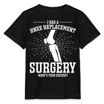 Arthroplastie du genou - T-shirt bio MINI CREATOR Stanley/Stella Enfant - noir - Devant - Mikhail (115cm)