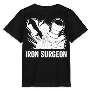 Iron Surgeon Welder Welding - Stanley/Stella MINI CREATOR Kids’ T-Shirt - black - Front - Mikhail (115cm)
