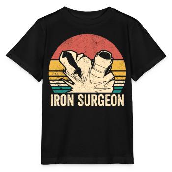 Iron Surgeon Welder Welding Vintage - Stanley/Stella MINI CREATOR Kids’ T-Shirt - black - Front - Mikhail (115cm)