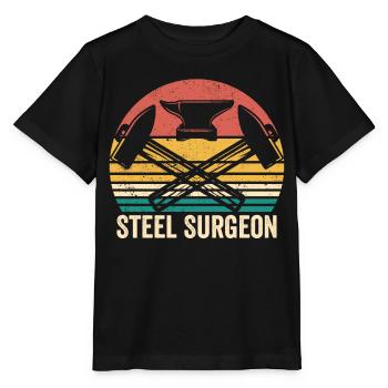 Steel Surgeon Blacksmith Vintage - Stanley/Stella MINI CREATOR Kids’ T-Shirt - black - Front - Mikhail (115cm)