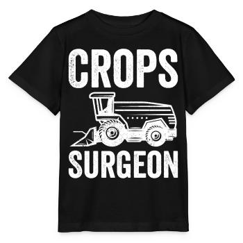 Crops Surgeon Farmer Agriculture - Stanley/Stella MINI CREATOR Kids’ T-Shirt - black - Front - Mikhail (115cm)