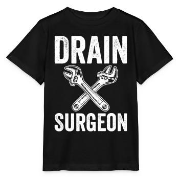 Mécanicien d’égouts Mécanicien sanitaire - T-shirt bio MINI CREATOR Stanley/Stella Enfant - noir - Devant - Mikhail (115cm)