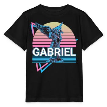 Gabriel Archangel Retro - Stanley/Stella MINI CREATOR Kids’ T-Shirt - black - Front - Mikhail (115cm)