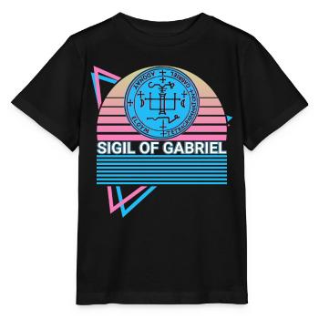 Siegel von Gabriel Erzengel Siegel Retro - Stanley/Stella Kinder T-Shirt MINI CREATOR  - Schwarz - Vorne - Mikhail (115cm)