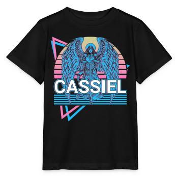 Cassiel Archangel Retro - Stanley/Stella MINI CREATOR Kids’ T-Shirt - black - Front - Mikhail (115cm)