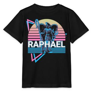 Raphael Archangel Retro - Stanley/Stella MINI CREATOR Kids’ T-Shirt - black - Front - Mikhail (115cm)