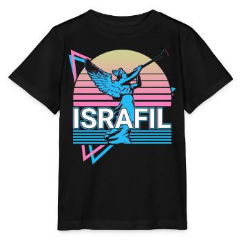 Israfil Archangel Retro - Stanley/Stella MINI CREATOR Kids’ T-Shirt - black - Front - Mikhail (115cm)