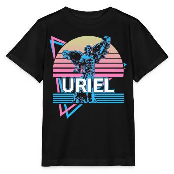 Uriel Archangel Retro - Stanley/Stella MINI CREATOR Kids’ T-Shirt - black - Front - Mikhail (115cm)