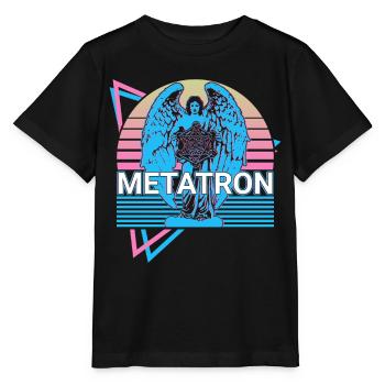 Metatron Archangel Retro - Stanley/Stella MINI CREATOR Kids’ T-Shirt - black - Front - Mikhail (115cm)