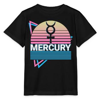 Mercury Alchemy Symbol Retro - Stanley/Stella MINI CREATOR Kids’ T-Shirt - black - Front - Mikhail (115cm)