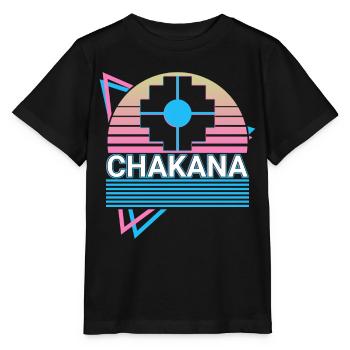 Chakana Inka Kreuz Retro - Stanley/Stella Kinder T-Shirt MINI CREATOR  - Schwarz - Vorne - Mikhail (115cm)