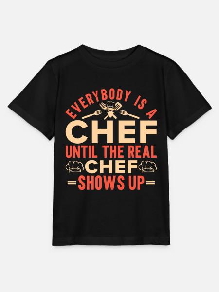 Küchenchef Spruch Geschenk Lustig Koch - Stanley/Stella T-shirt MINI CREATOR til børn - sort