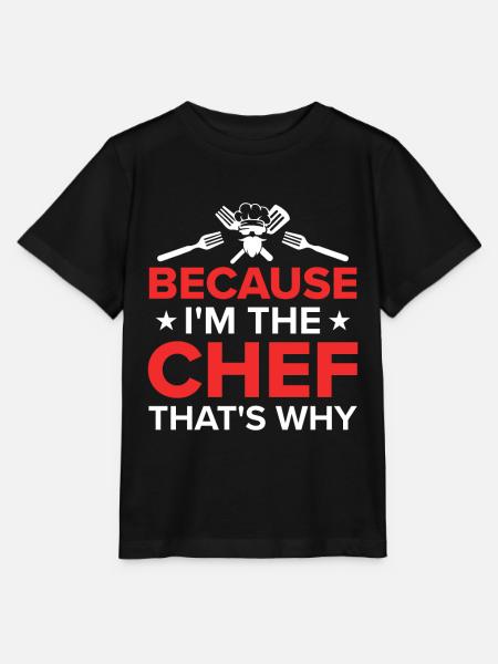Küchenchef Spruch Geschenk Lustig Koch - Stanley/Stella T-shirt MINI CREATOR til børn - sort