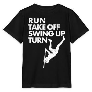 drôle saut à la perche saut à la perche saut à la perche - T-shirt bio MINI CREATOR Stanley/Stella Enfant - noir - Devant - Mikhail (115cm)
