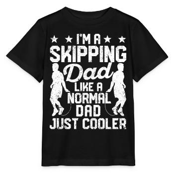Drôle de corde à sauter corde à sauter papa corde à sauter - T-shirt bio MINI CREATOR Stanley/Stella Enfant - noir - Devant - Mikhail (115cm)
