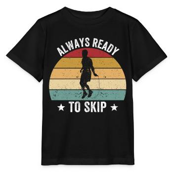 Lustiges Springseil Springseil immer bereit zu spr - Stanley/Stella Kinder T-Shirt MINI CREATOR  - Schwarz - Vorne - Mikhail (115cm)