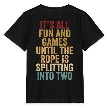 Lustiges Springseil Springseil Springseil Seil spa - Stanley/Stella Kinder T-Shirt MINI CREATOR  - Schwarz - Vorne - Mikhail (115cm)