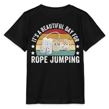 Drôle de corde à sauter corde à sauter corde à sauter - T-shirt bio MINI CREATOR Stanley/Stella Enfant - noir - Devant - Mikhail (115cm)