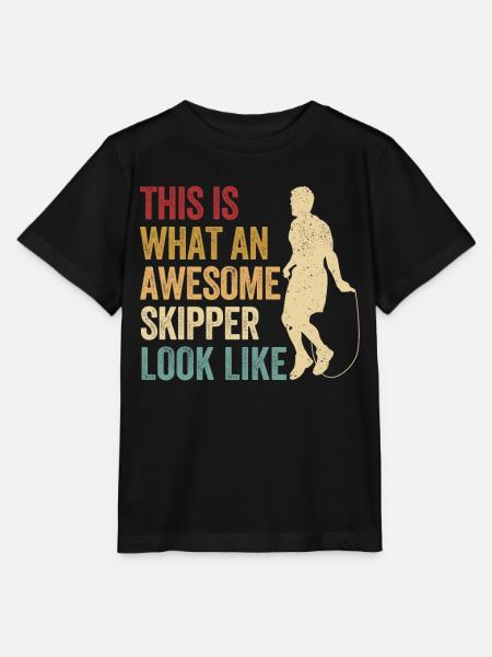 Lustiges Springseil Springseil Springseil Awesome - Stanley/Stella Kinder T-Shirt MINI CREATOR - Schwarz